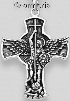 Pendentif Saint Michel en argent 