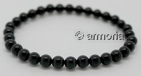 Bracelet de perles en Onyx 6 mm taille L 