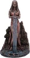 Figurine Déesse celte Dana et l'Eau aspect bronze marque Veronese
